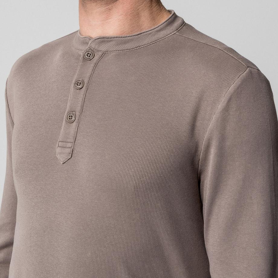 Manor Man Longsleeve Henley T-Shirt Regular Fit  