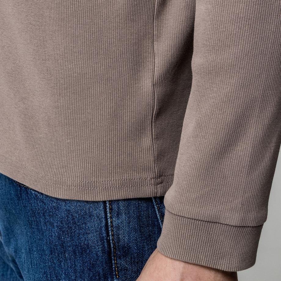 Manor Man Longsleeve Henley T-Shirt Regular Fit  