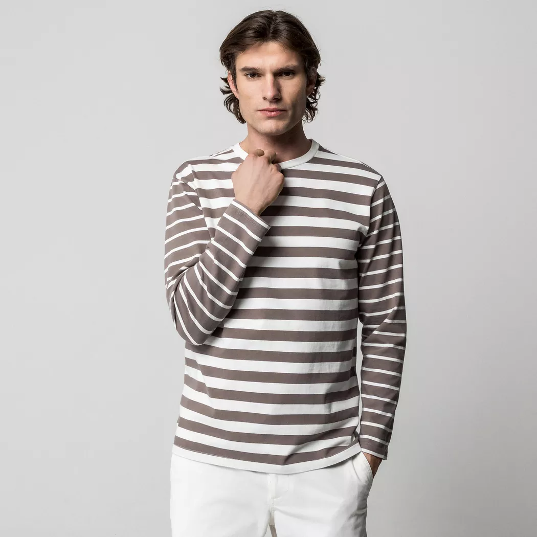 Manor Man - T-Shirt, für Herren, Schokolade, Größe S