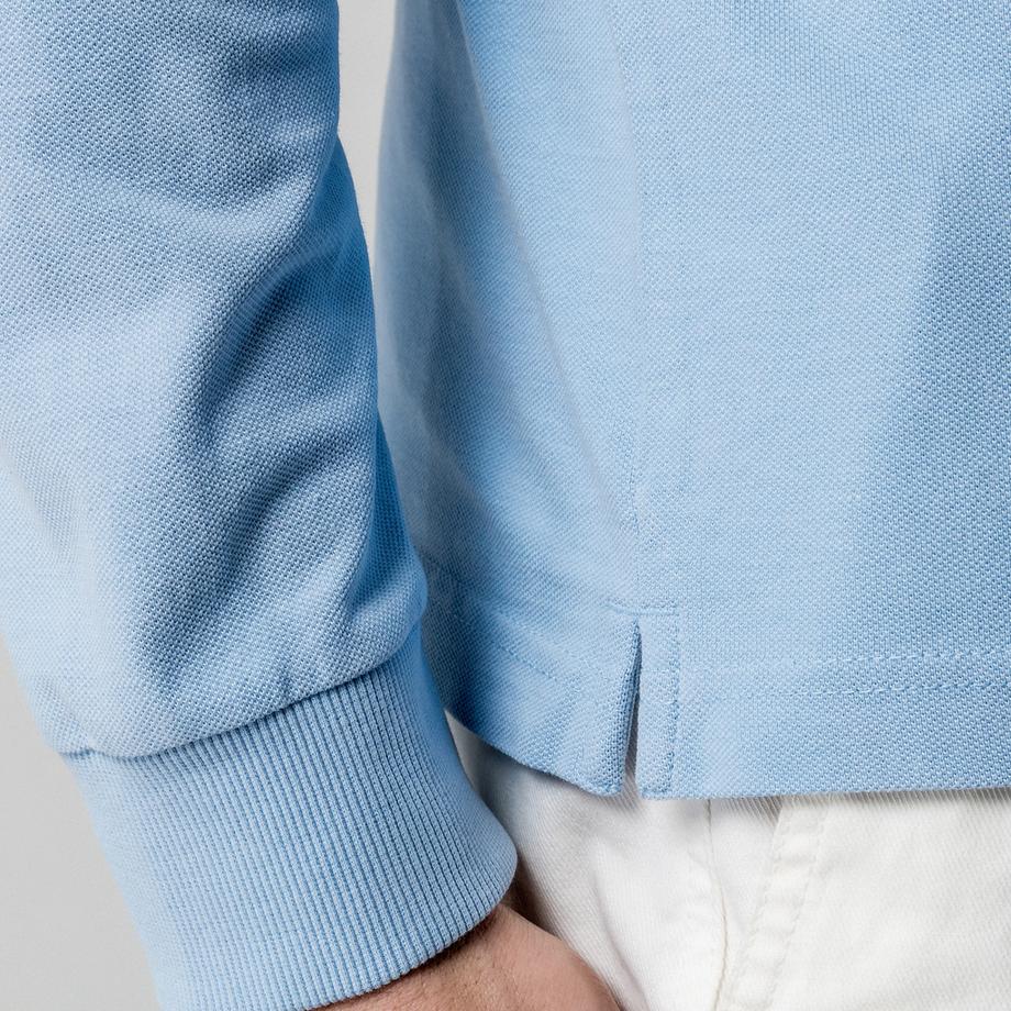 Manor Man Langarm Poloshirt Regular Fit  