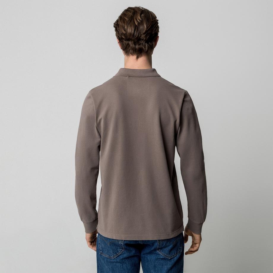 Manor Man Langarm Poloshirt Regular Fit  