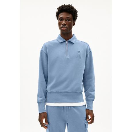 ARMEDANGELS Felpa Half Zip Collo Polo  