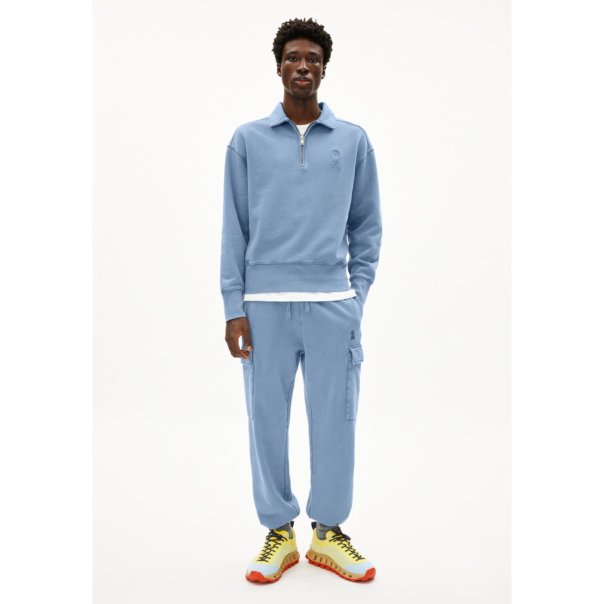 ARMEDANGELS Felpa Half Zip Collo Polo  