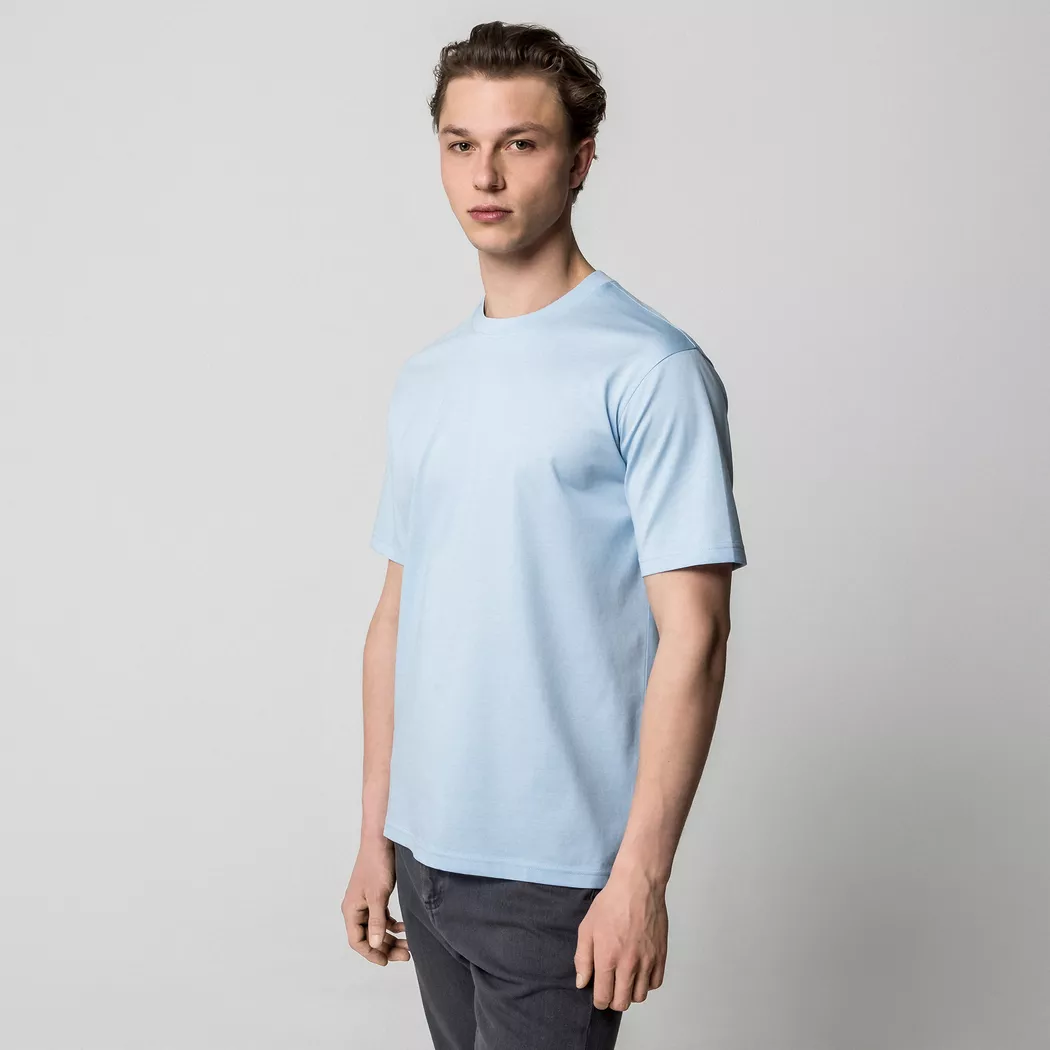 Manor Man - T-Shirt, für Herren, Stahlblau, Größe L
