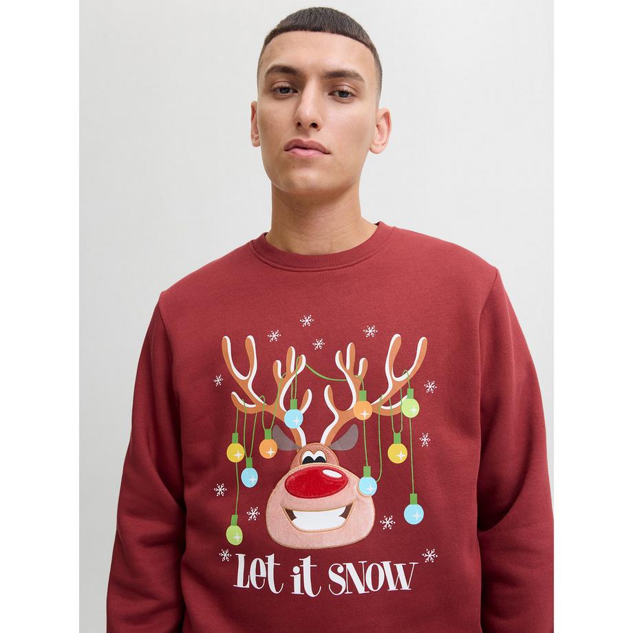 JACK & JONES Sweat-shirt Santa is Busy Print  
