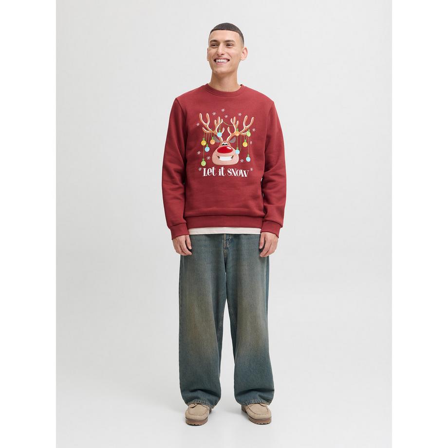 JACK & JONES Sweat-shirt Santa is Busy Print  