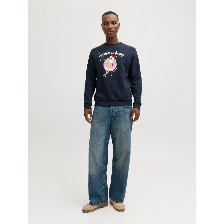 JACK & JONES Sweat-shirt Santa is Busy Print  