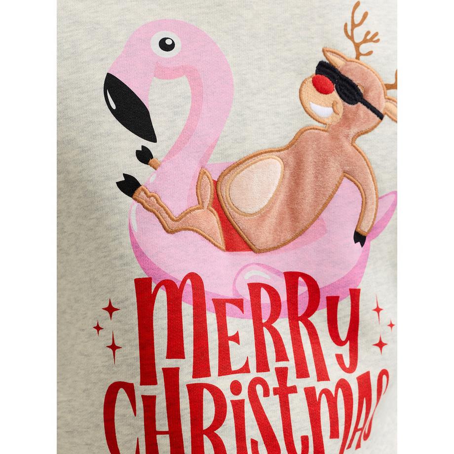 JACK & JONES Sweat-shirt Santa is Busy Print  