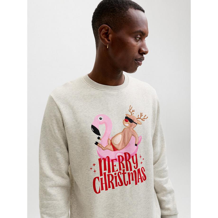 JACK & JONES Sweat-shirt Santa is Busy Print  