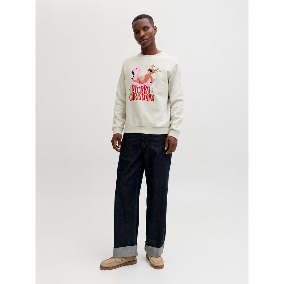 JACK & JONES Sweat-shirt Santa is Busy Print  