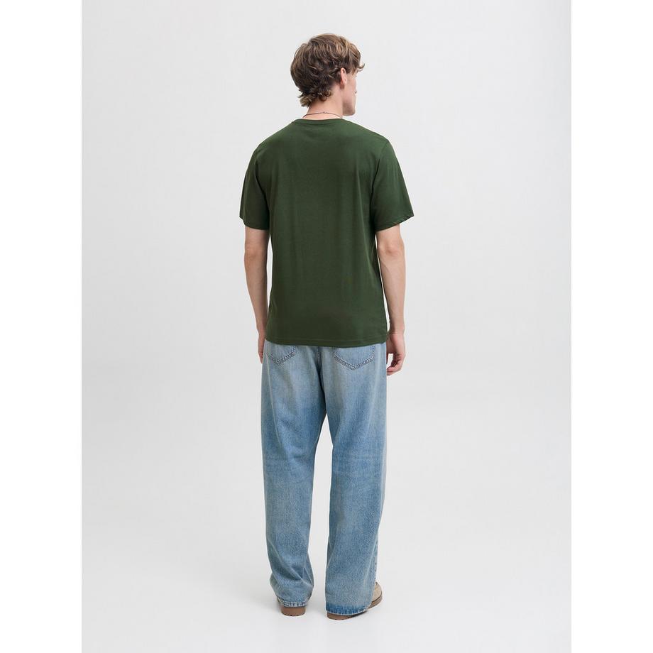 JACK & JONES T-Shirt Imprimé Crâne Bonhomme de Neige  