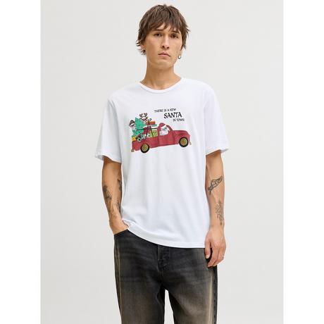 JACK & JONES T-Shirt Regular Fit Print Motiv  