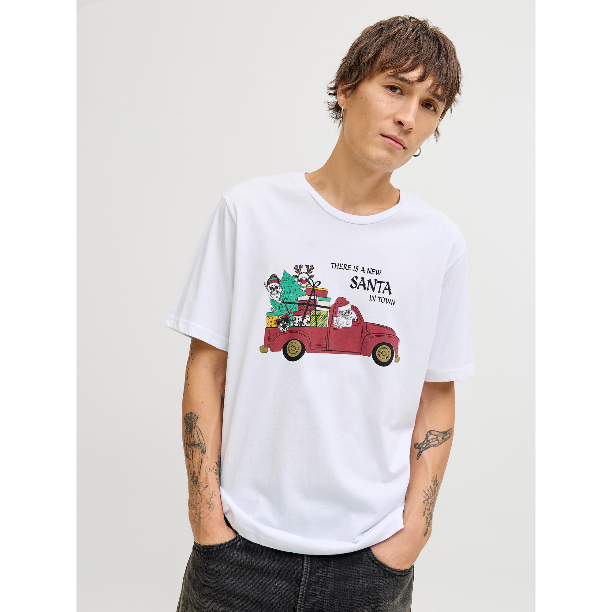 JACK & JONES T-Shirt Regular Fit Print Motiv  