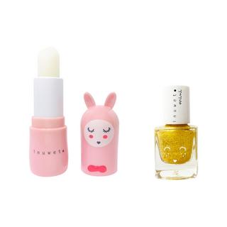 inuwet  JULIETTE HOUSE – Erdbeer-Lippenbalsam – Papaya-Nagellack 