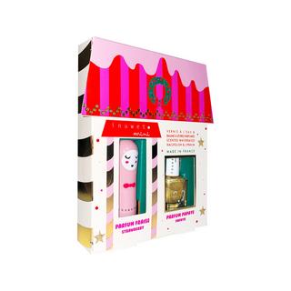 inuwet  JULIETTE HOUSE – Erdbeer-Lippenbalsam – Papaya-Nagellack 