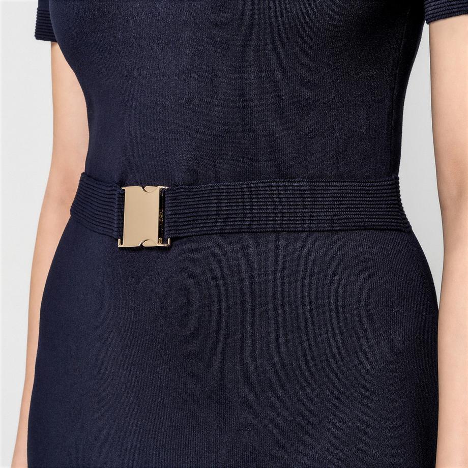 MORGAN Kurzarm Mini Kleid mit Gürtel  