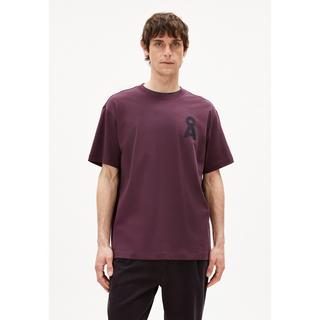 ARMEDANGELS Oversized Rundhals T-Shirt mit Logo Print  