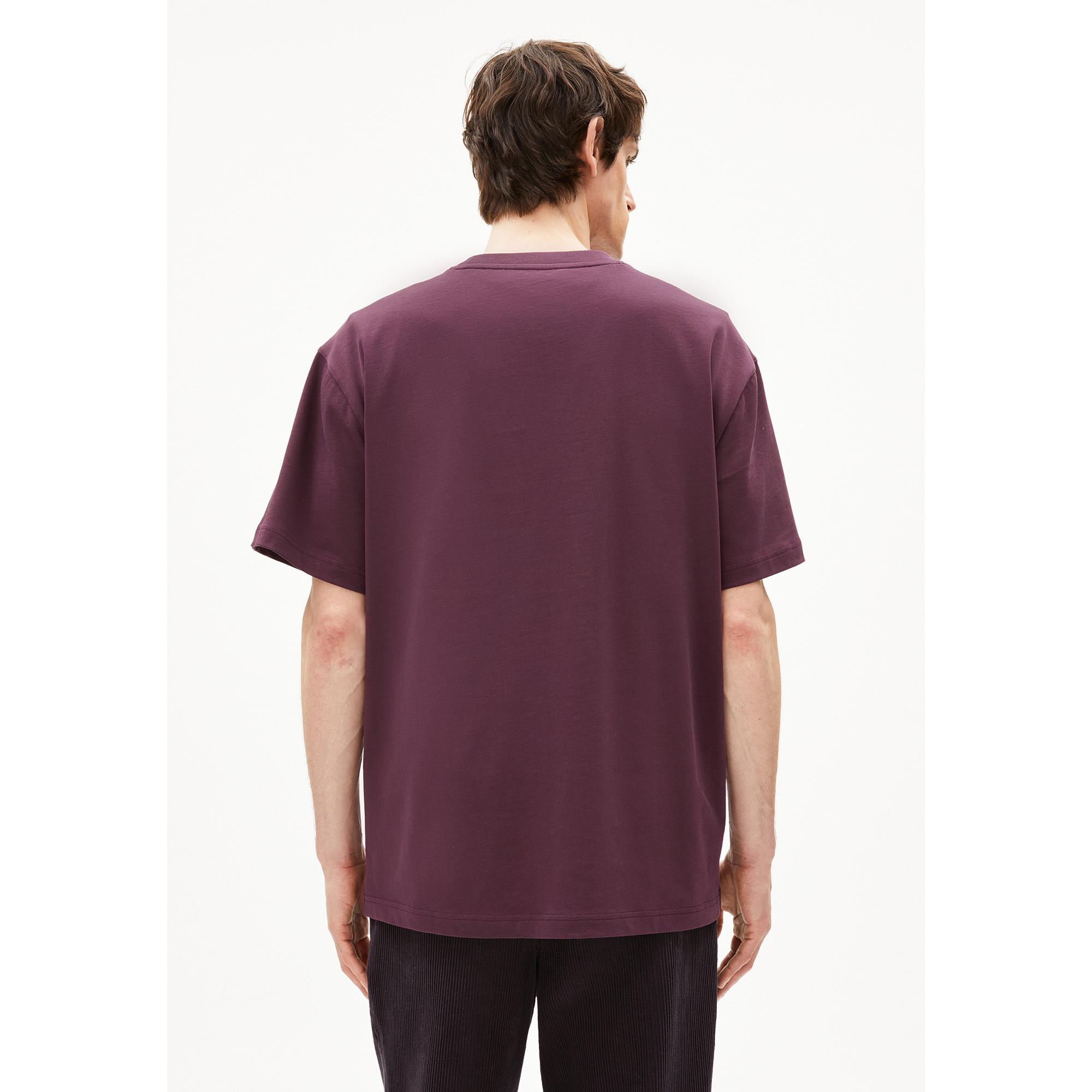 ARMEDANGELS Oversized Rundhals T-Shirt mit Logo Print  