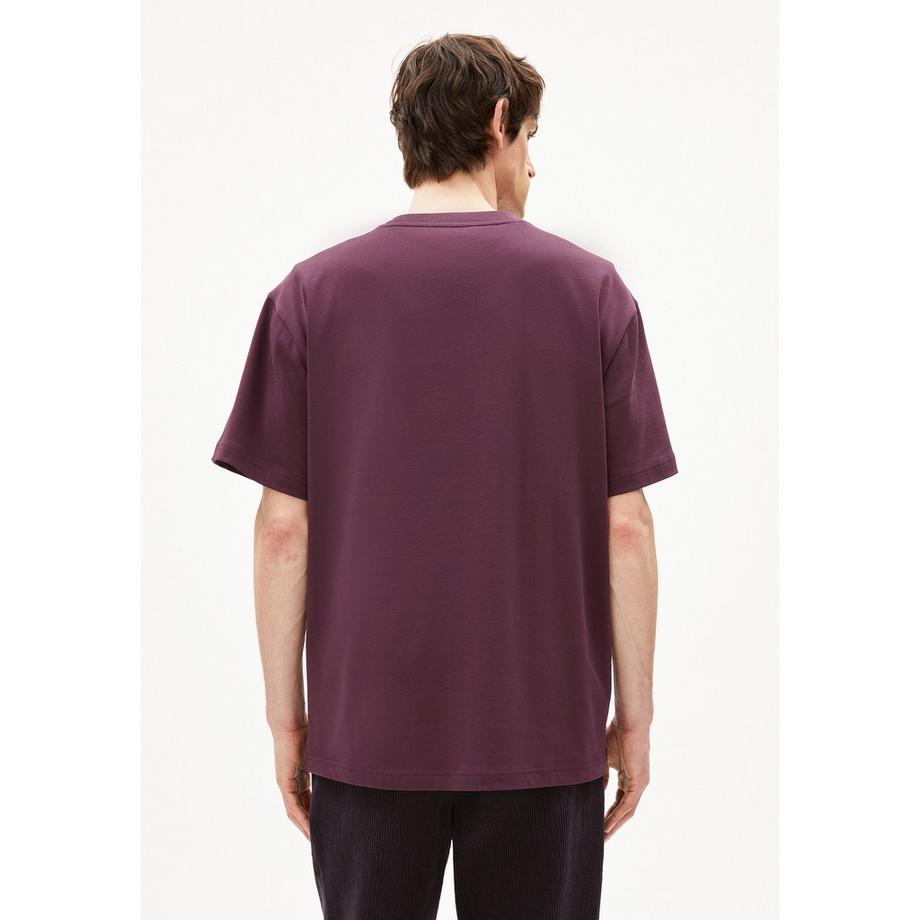 ARMEDANGELS Oversized Rundhals T-Shirt mit Logo Print  