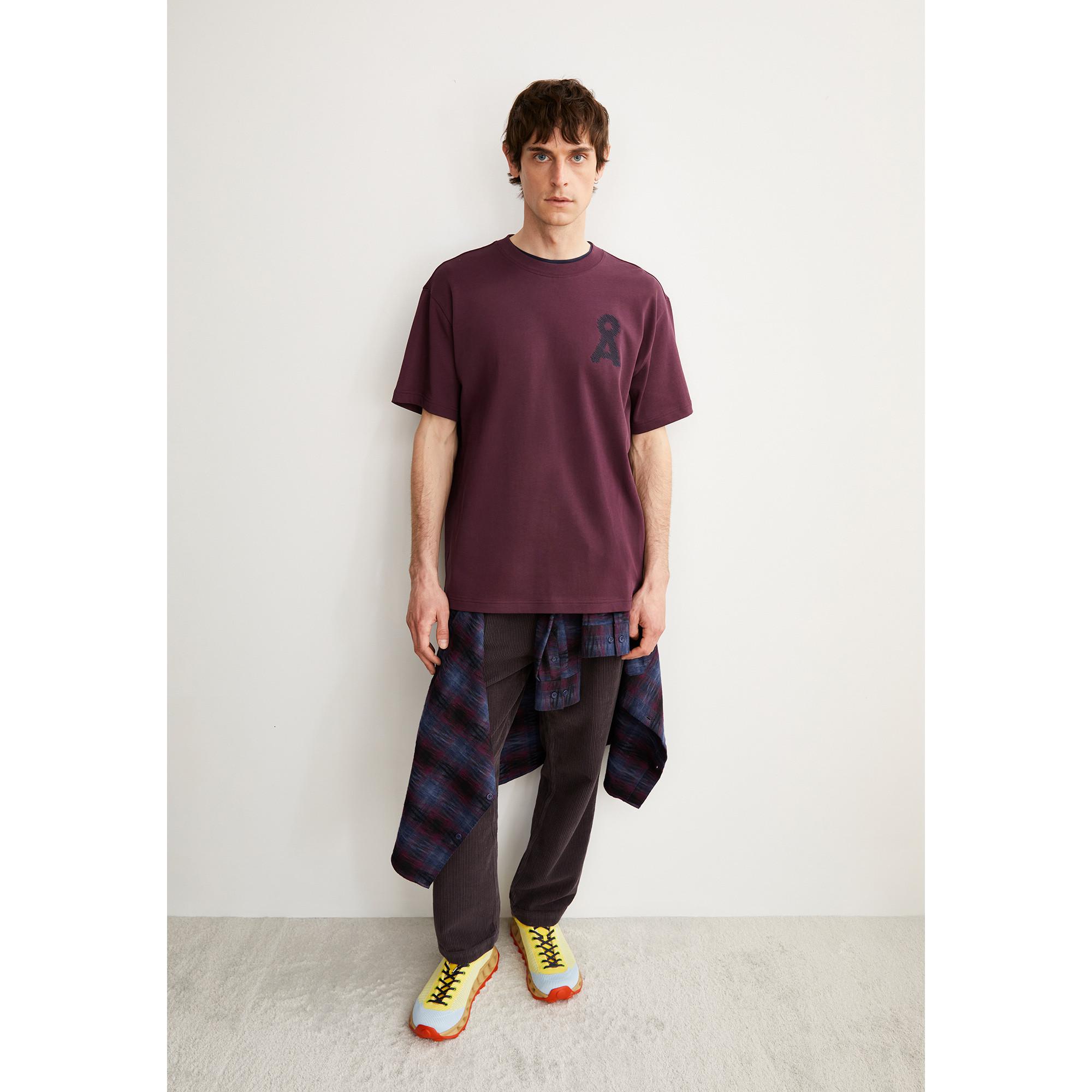 ARMEDANGELS Oversized Rundhals T-Shirt mit Logo Print  