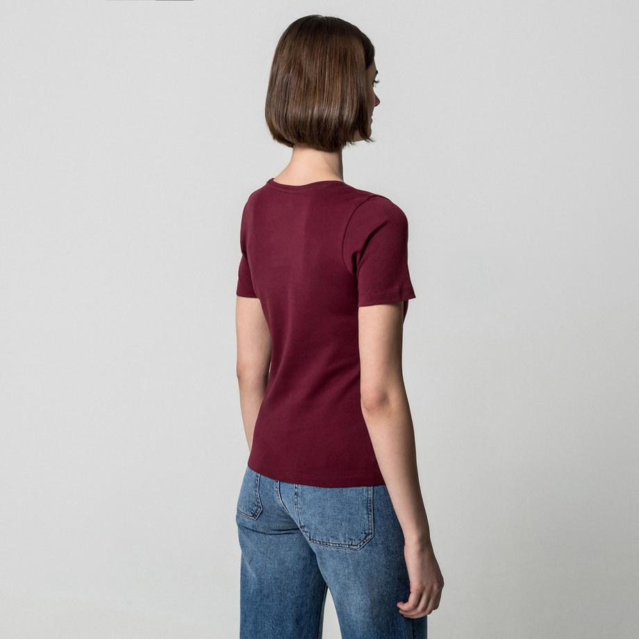 Manor Woman T-Shirt Scollo a V Maniche Corte  