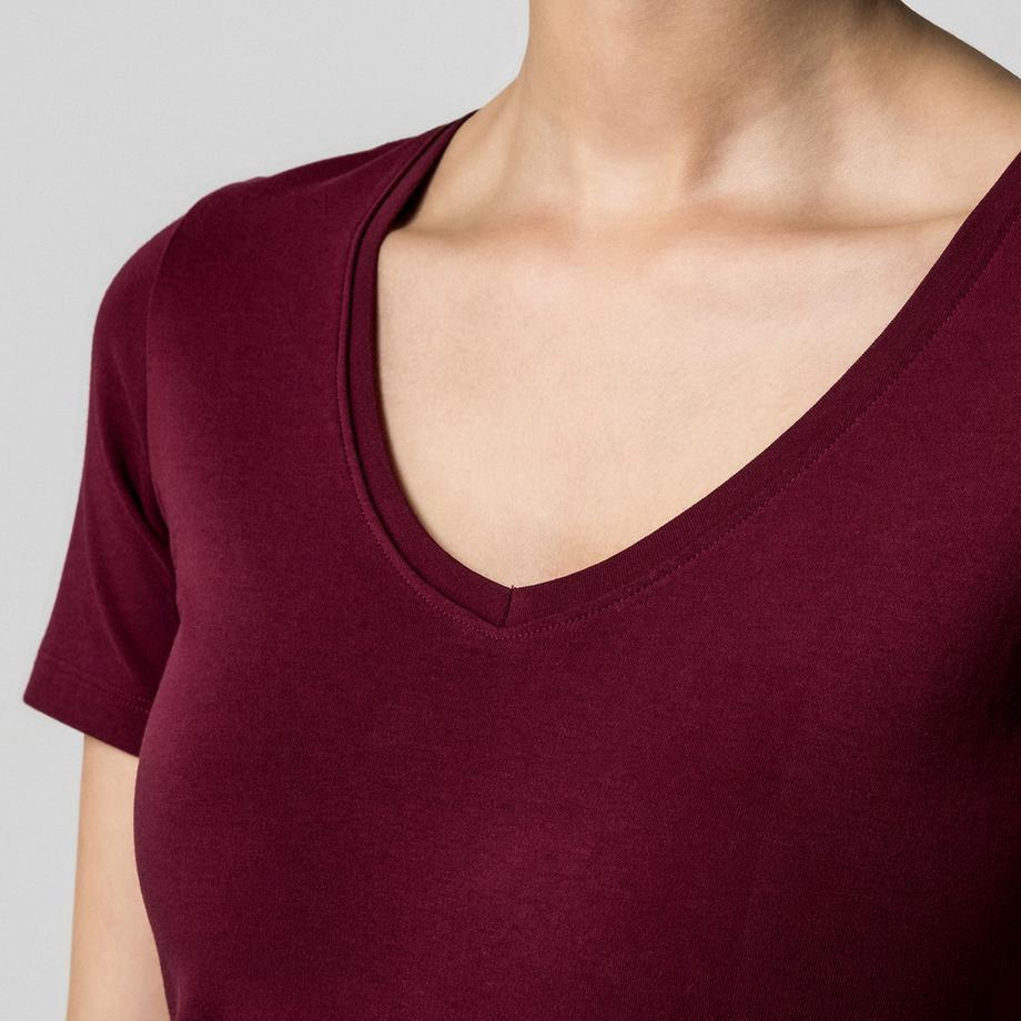 Manor Woman T-Shirt Scollo a V Maniche Corte  