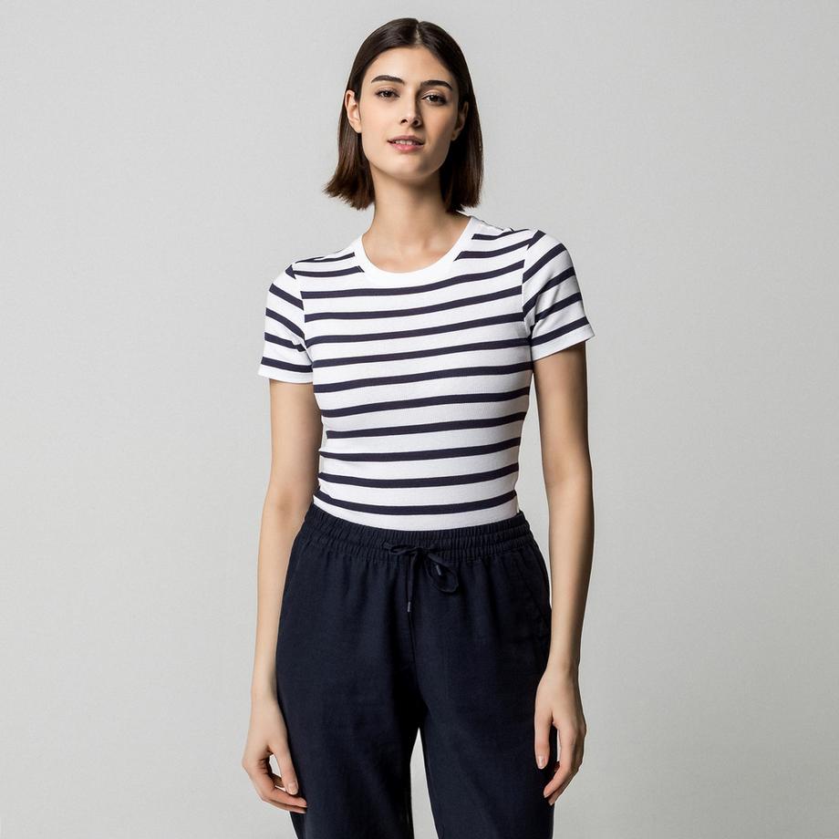 Manor Woman T-Shirt Maniche Corte Girocollo  