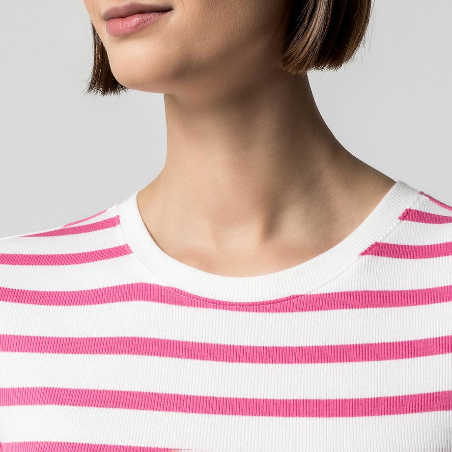 Manor Woman T-shirt a righe a maniche corte  