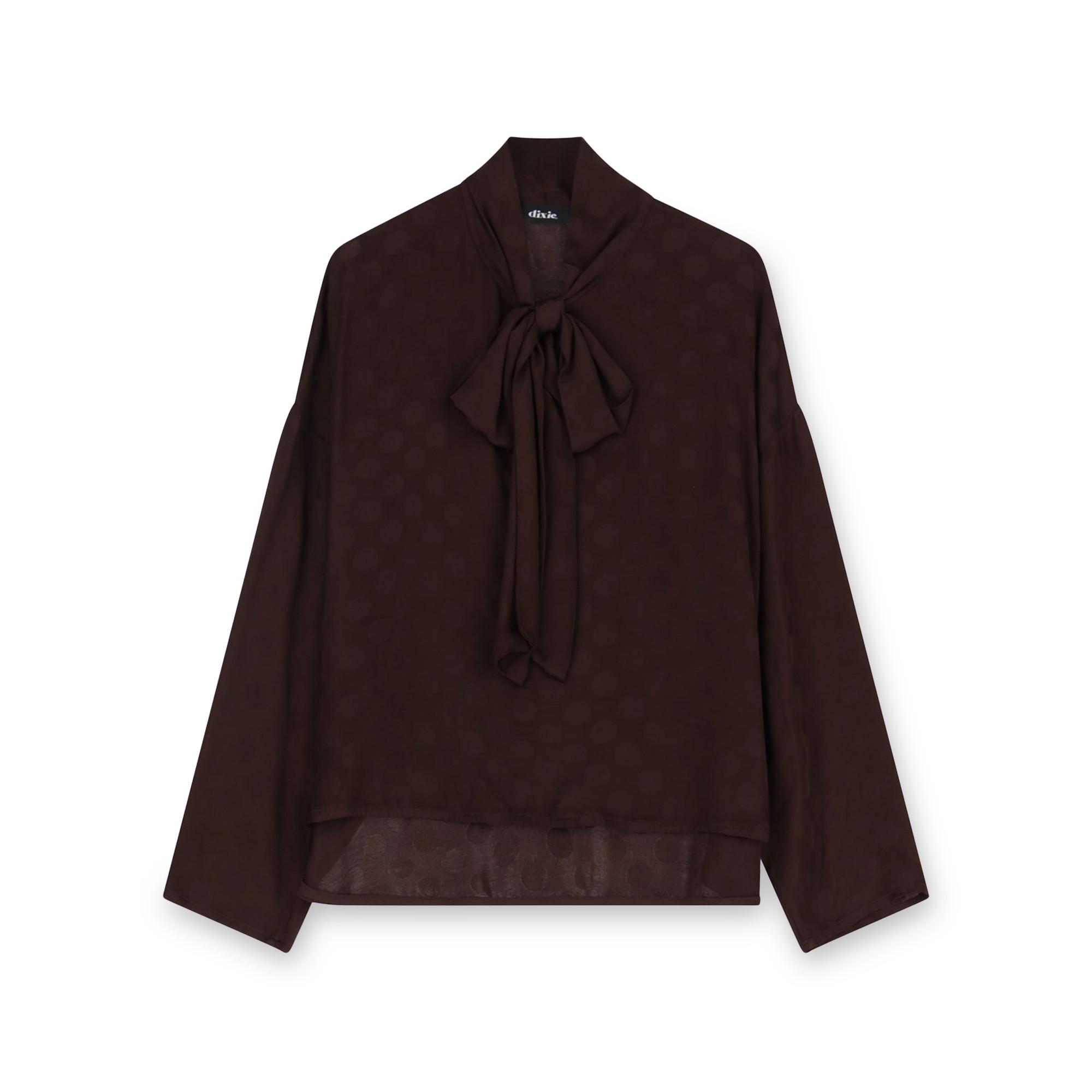 DIXIE Chemisier Polka Dot Coupe Ample  