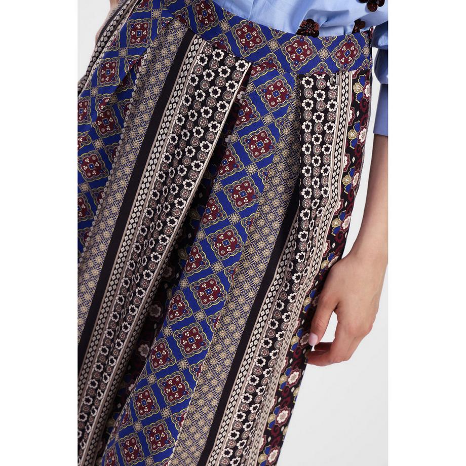 DIXIE Gonna Midi Plissettata Fantasia  