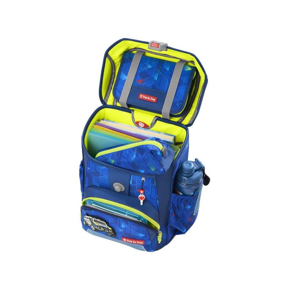 Step by Step Zaino per la scuola, 5 pezzi "Police Truck Charly", 