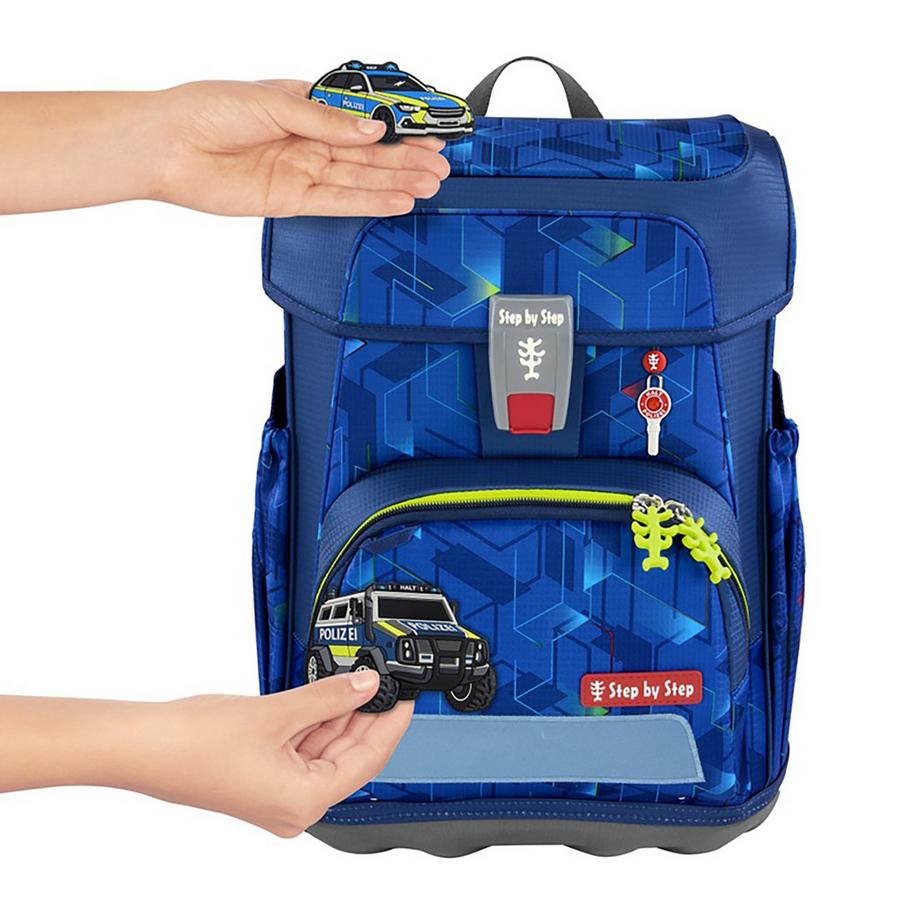 Step by Step Zaino per la scuola, 5 pezzi "Police Truck Charly", 