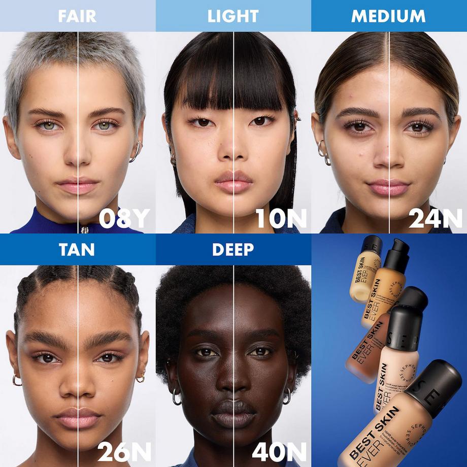 SEPHORA  BEST SKIN EVER - Fond de teint fini naturel tenue 16H 