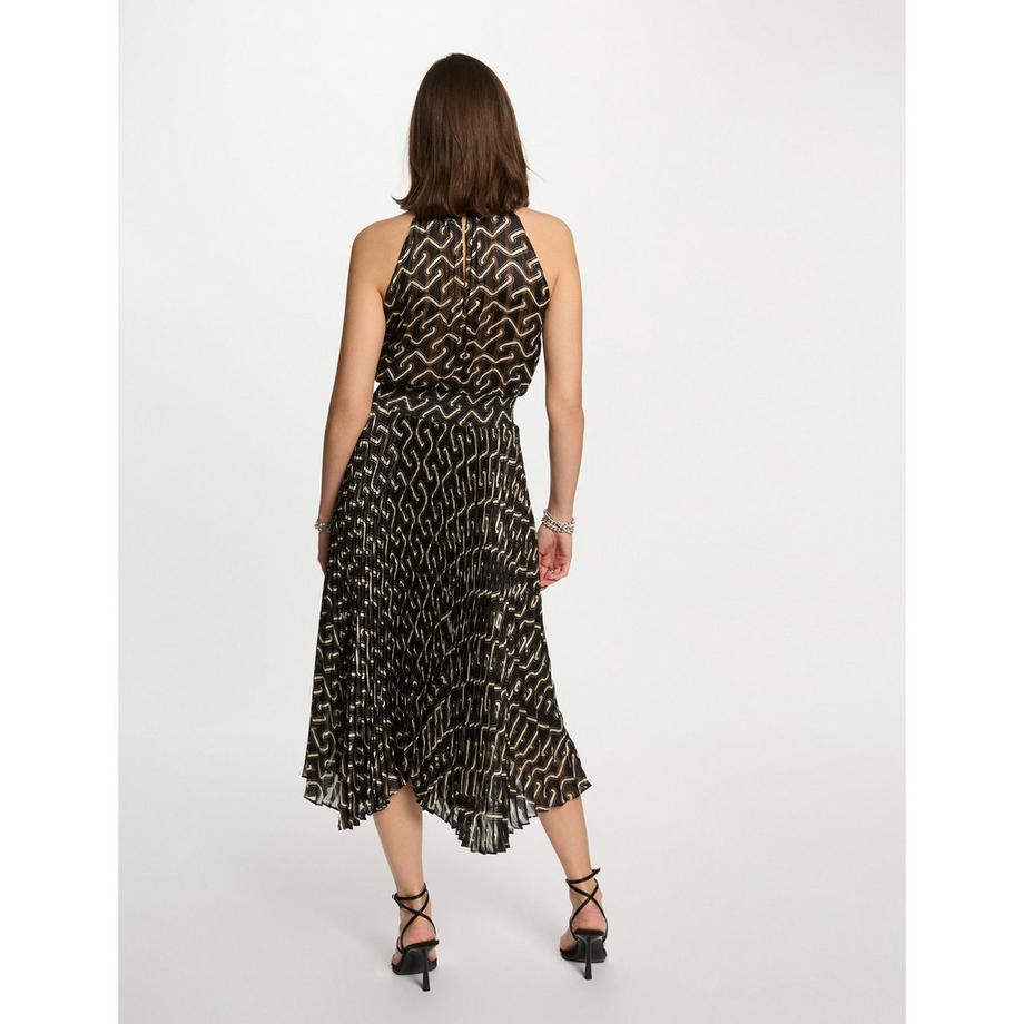 MORGAN Halterneck Plissiertes Midikleid  
