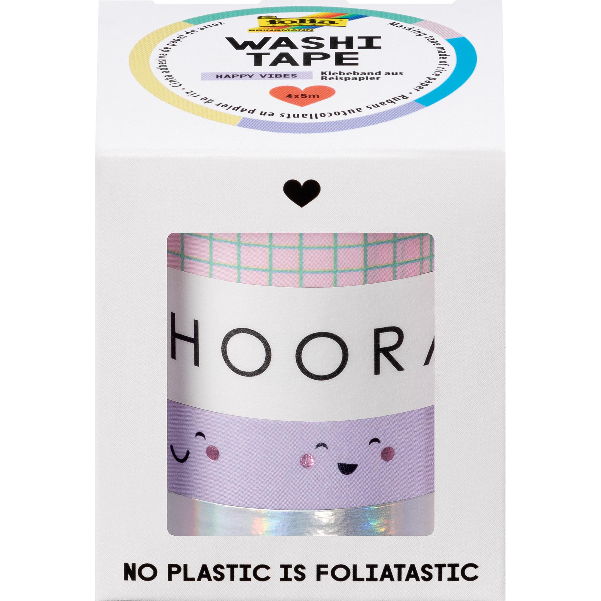 Folia Ruban adhésif washi Happy Vibes 