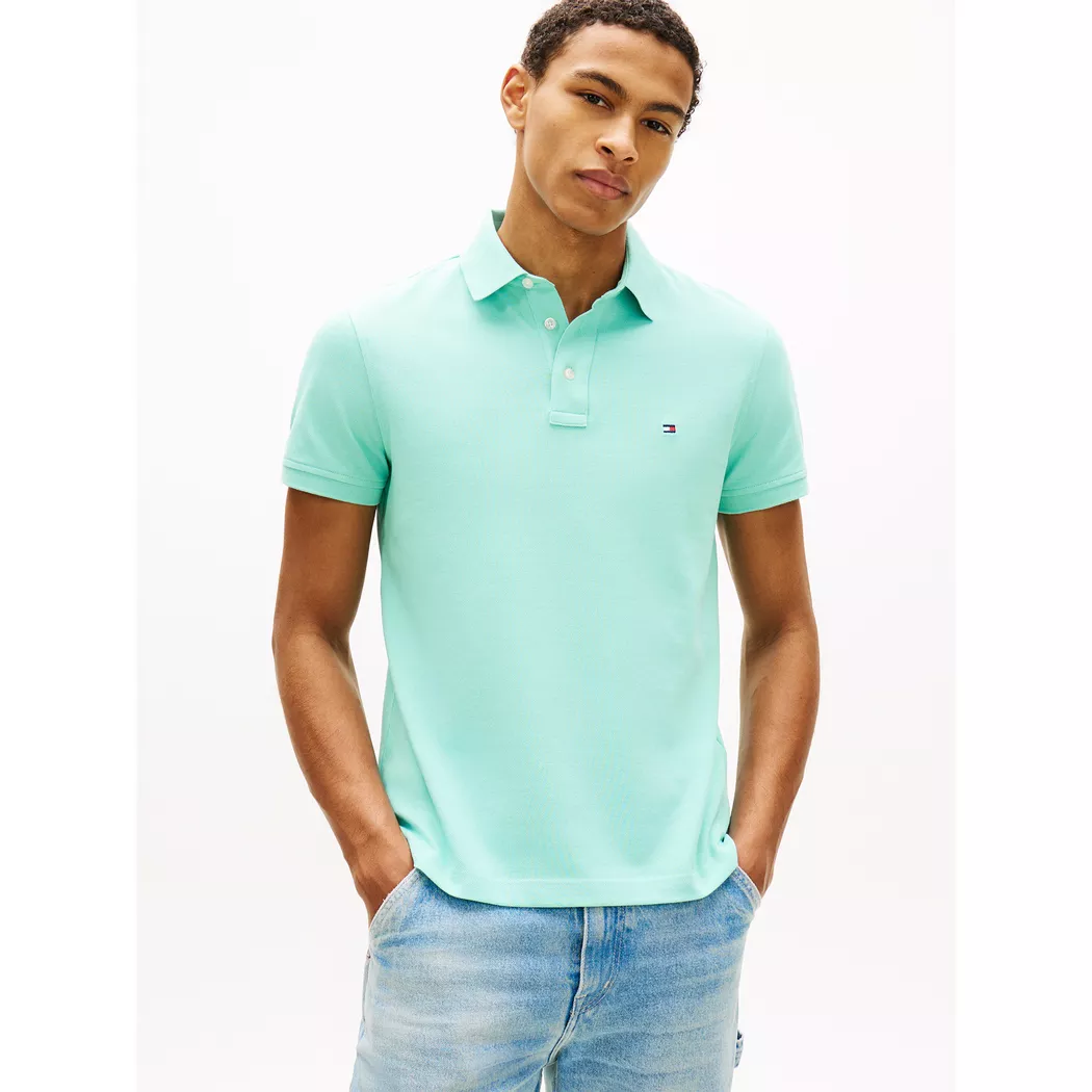 Tommy Hilfiger - Poloshirt, kurzarm, für Herren, Türkisblau, Größe S