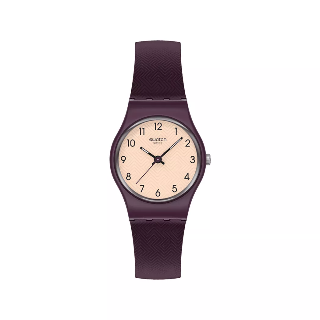 Swatch - Analoguhr, Repeat Chic, 25mm, Weinrot