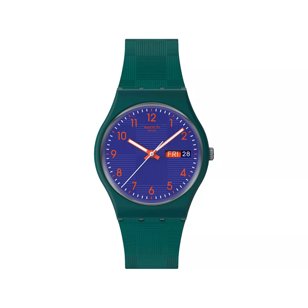 Swatch Pattern Formation Analog Watch Petroleum Blue 34mm