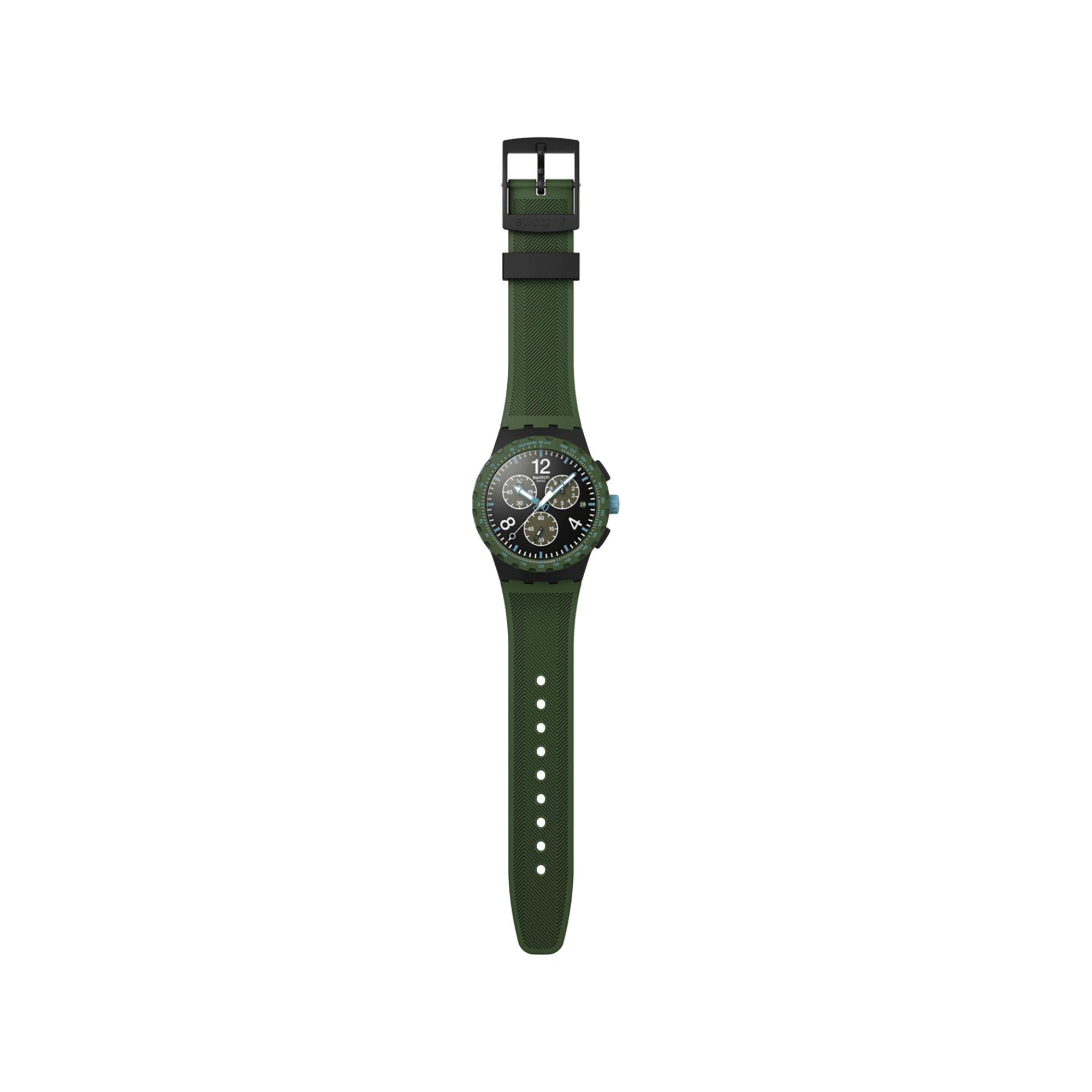swatch OLIVE RUSH Chronograph Uhr 