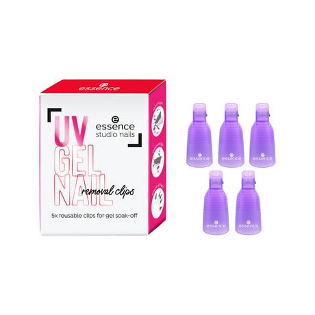 essence  studio nails UV GEL NAIL removal clips 