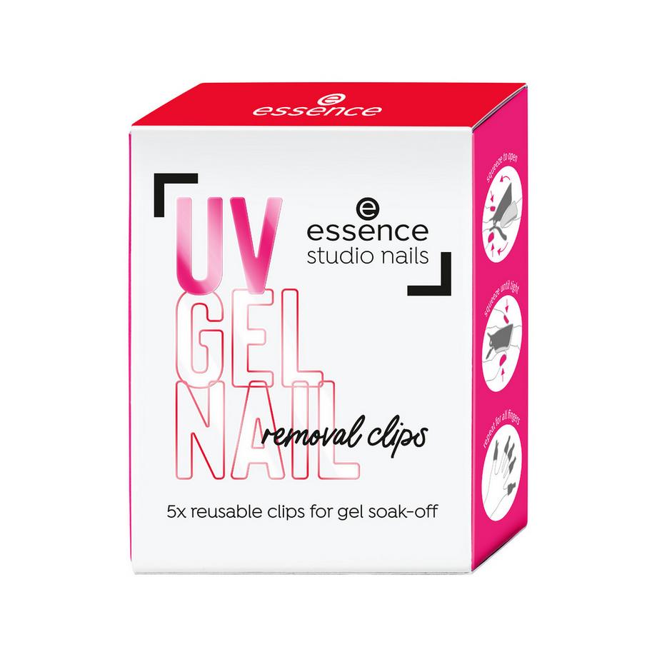 essence  studio nails UV GEL NAIL removal clips 