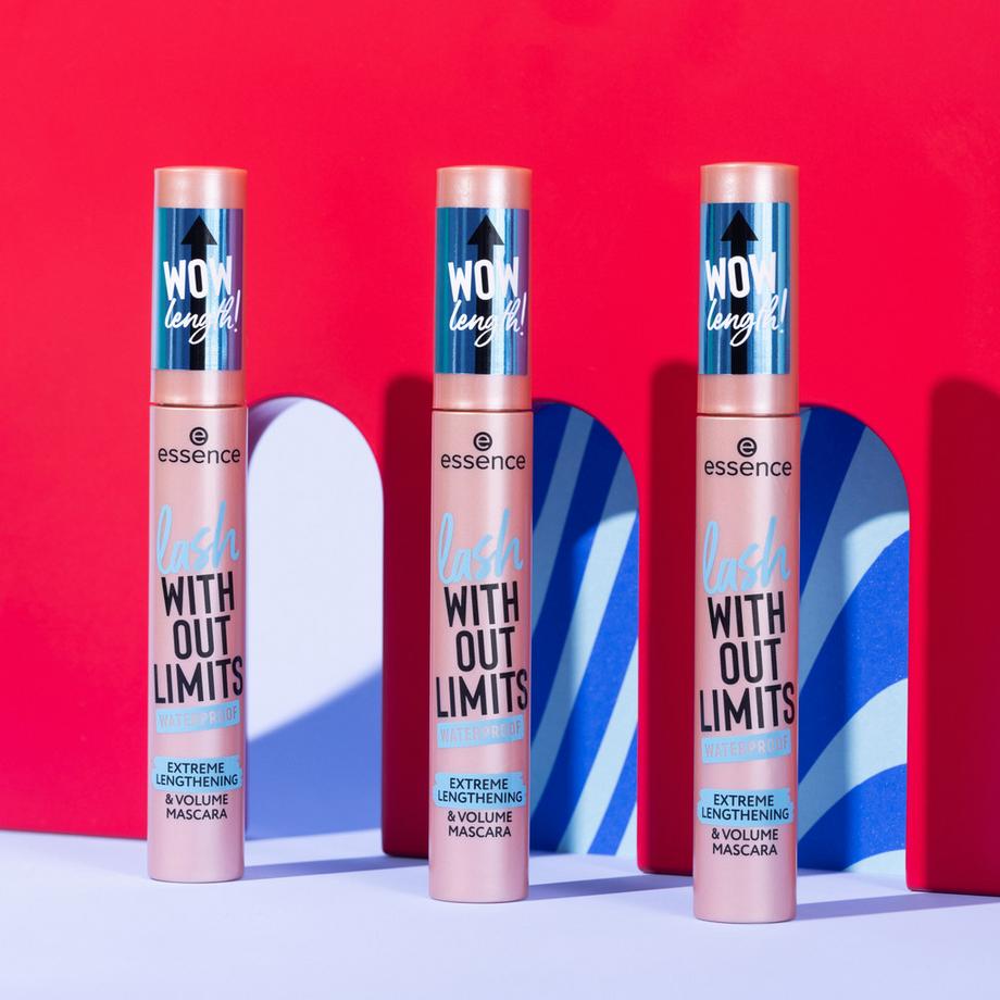 essence  lash WITHOUT LIMITS TUBING Extreme Lengthening & Volume Mascara 