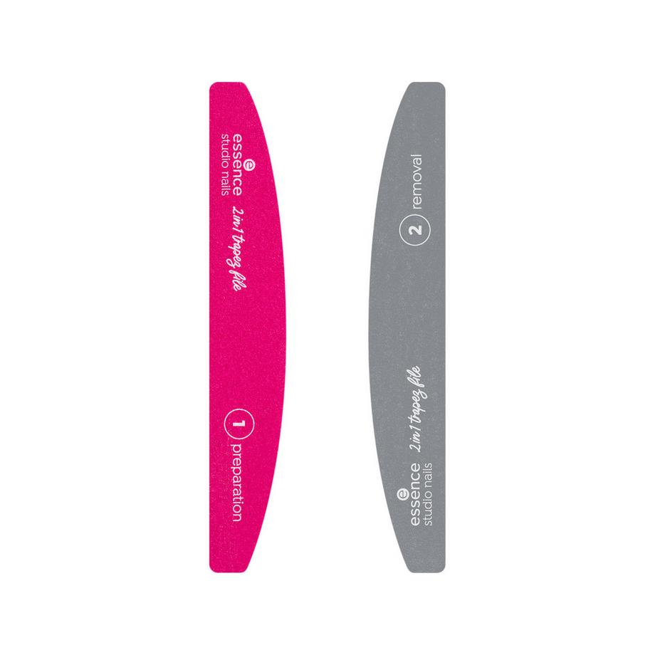 essence  studio nails UV GEL NAIL 2 in 1 trapez file 