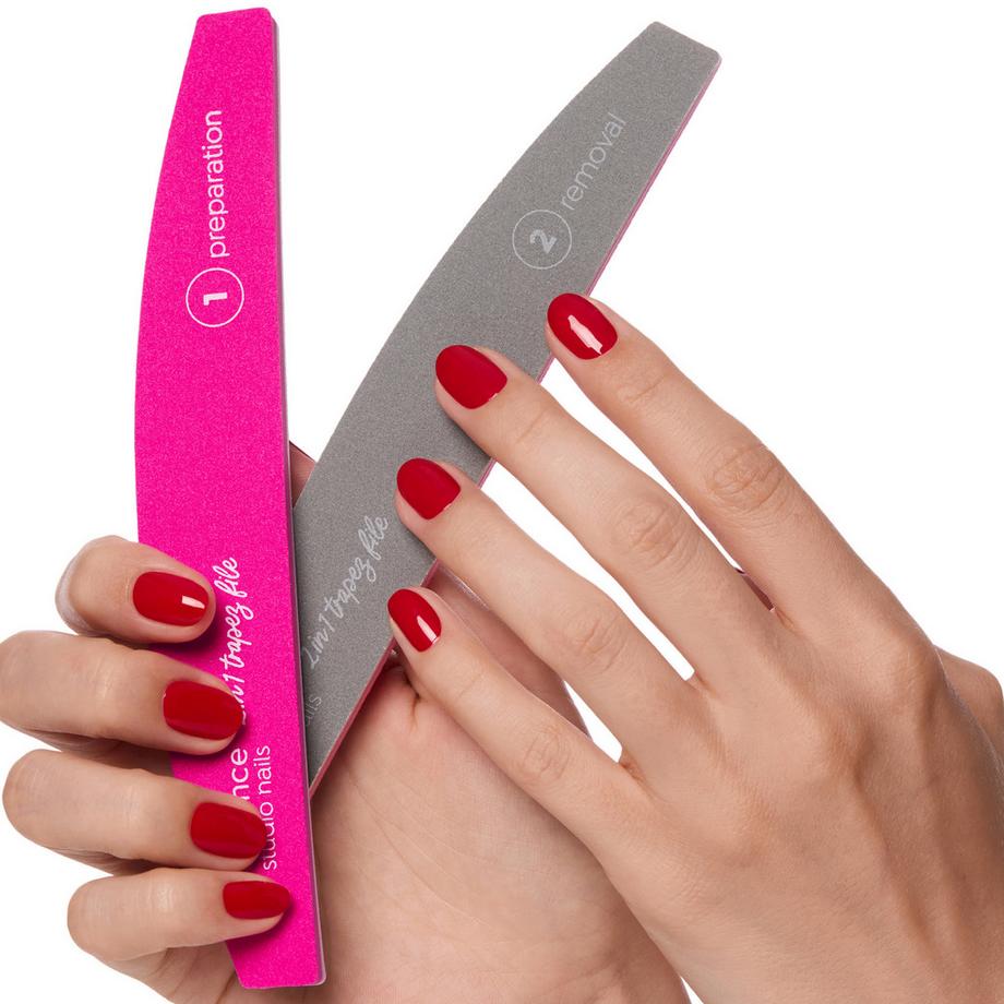 essence  studio nails UV GEL NAIL 2 in 1 trapez file 