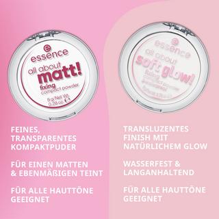 essence  all about soft glow! fixing compact powder waterproof 