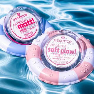 essence  all about soft glow! fixing compact powder waterproof 