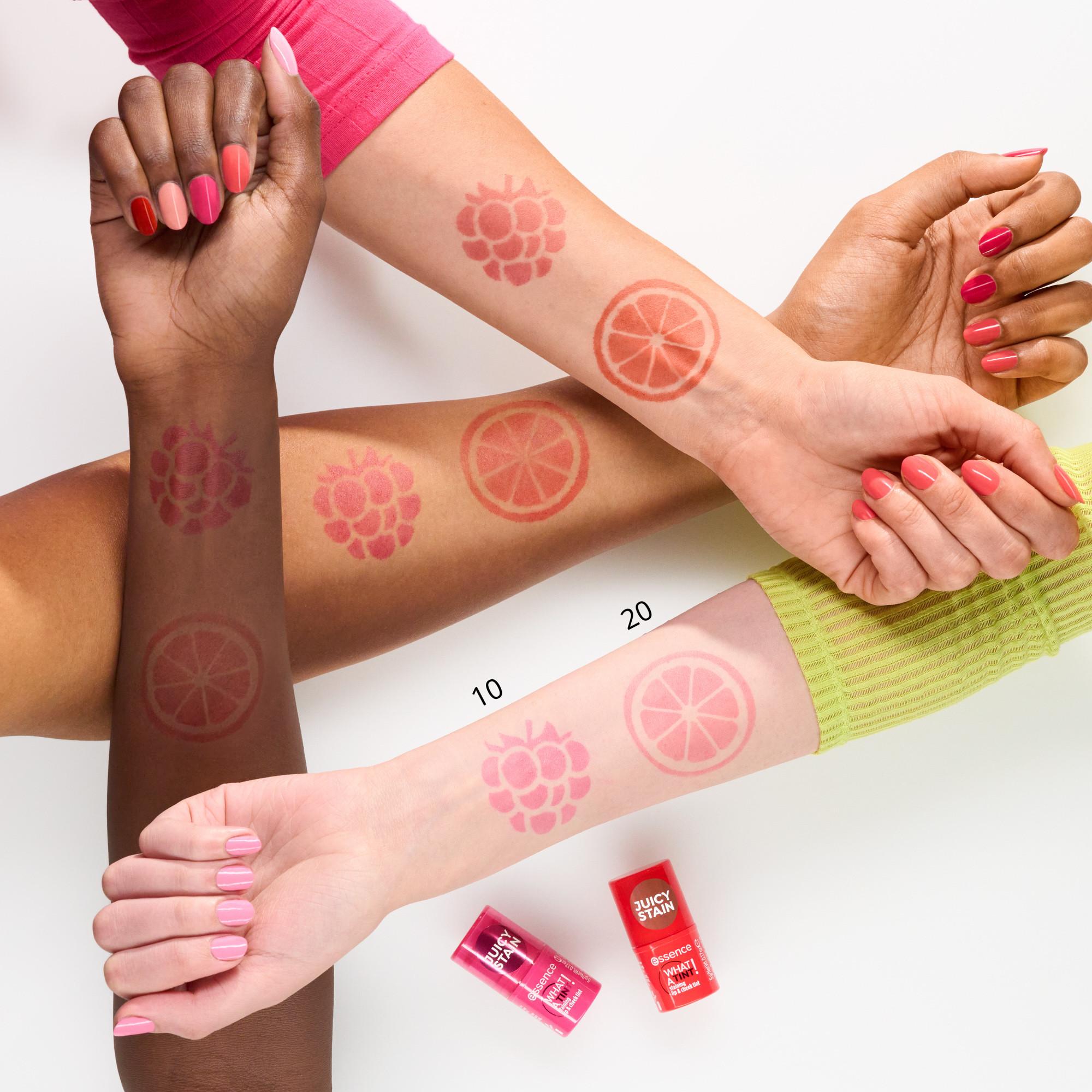 essence  WHAT A TINT! tinta per labbra e guance 