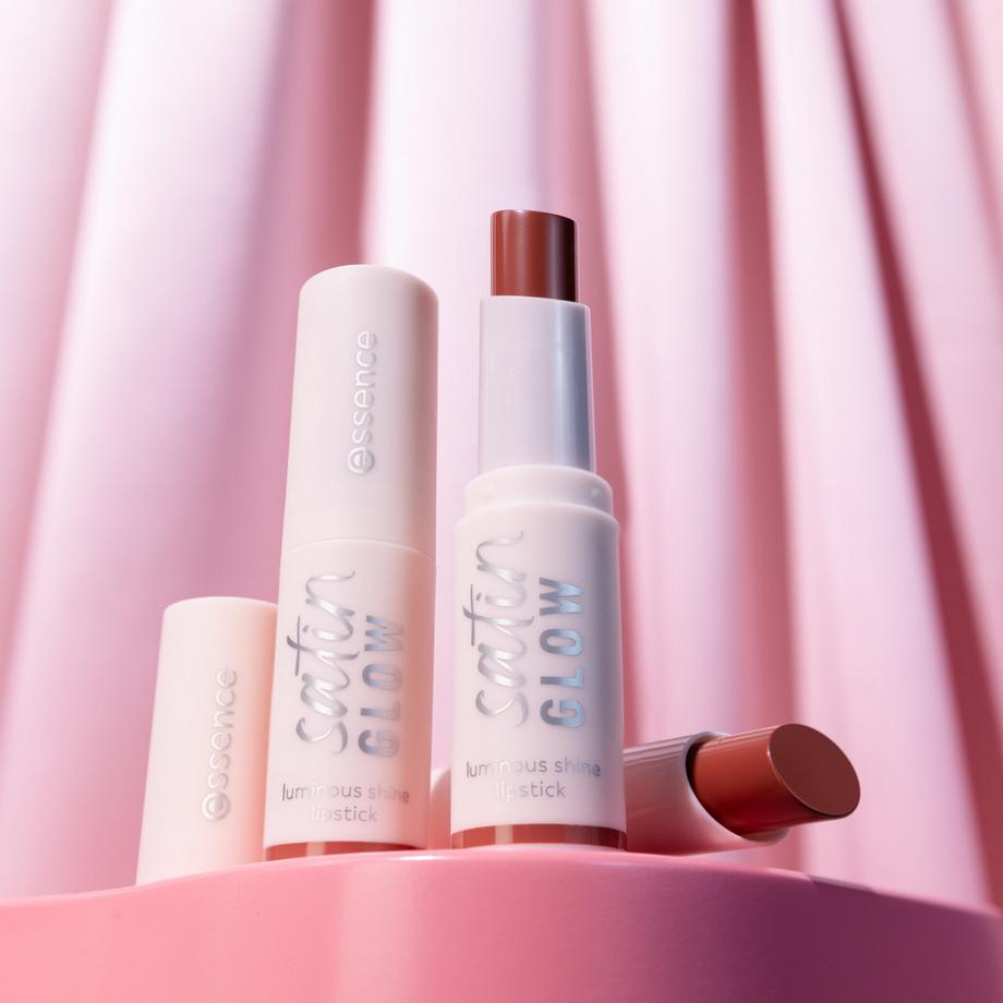 essence  satin GLOW luminous shine lipstick 