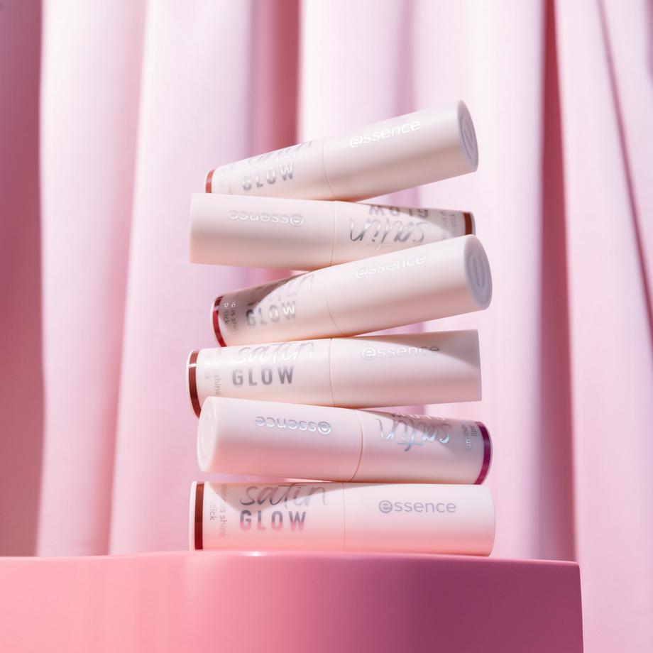 essence  satin GLOW luminous shine lipstick 
