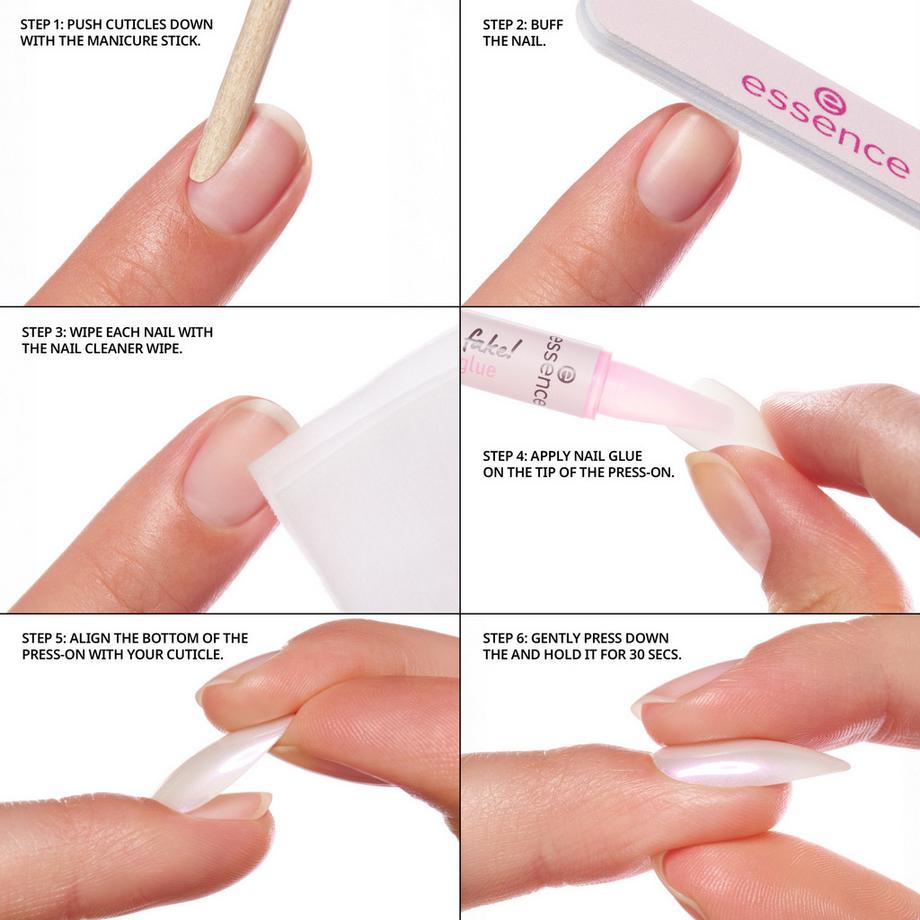 essence  what the fake! PRESS-ON NAILS manicure set 